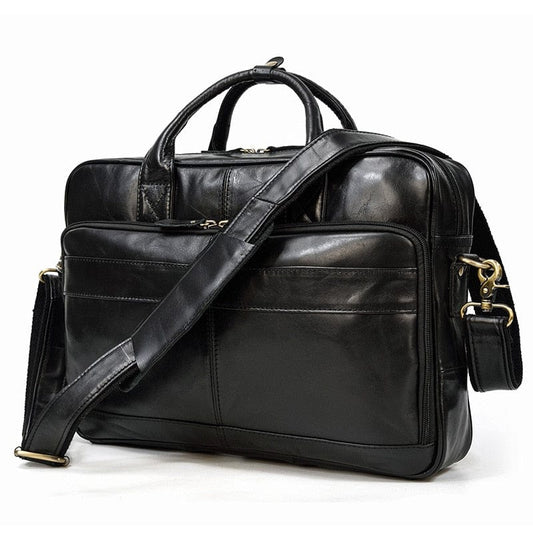 Cartable ordinateur homme en cuir – Le Chancelier VALMONT