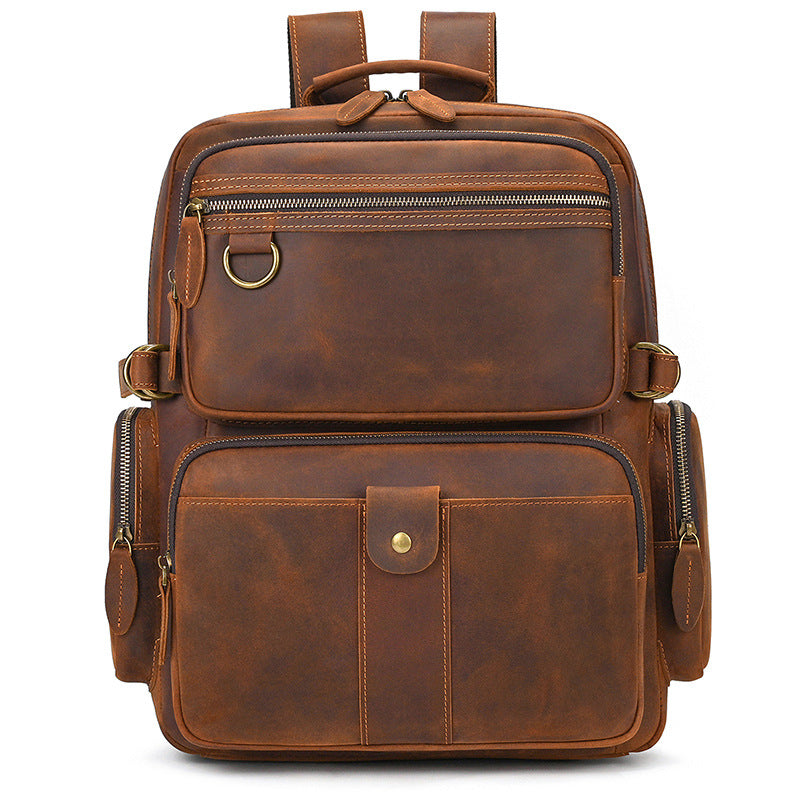 Sac à dos Homme en Cuir Vintage | Modèle Grand Voyageur VALMONT