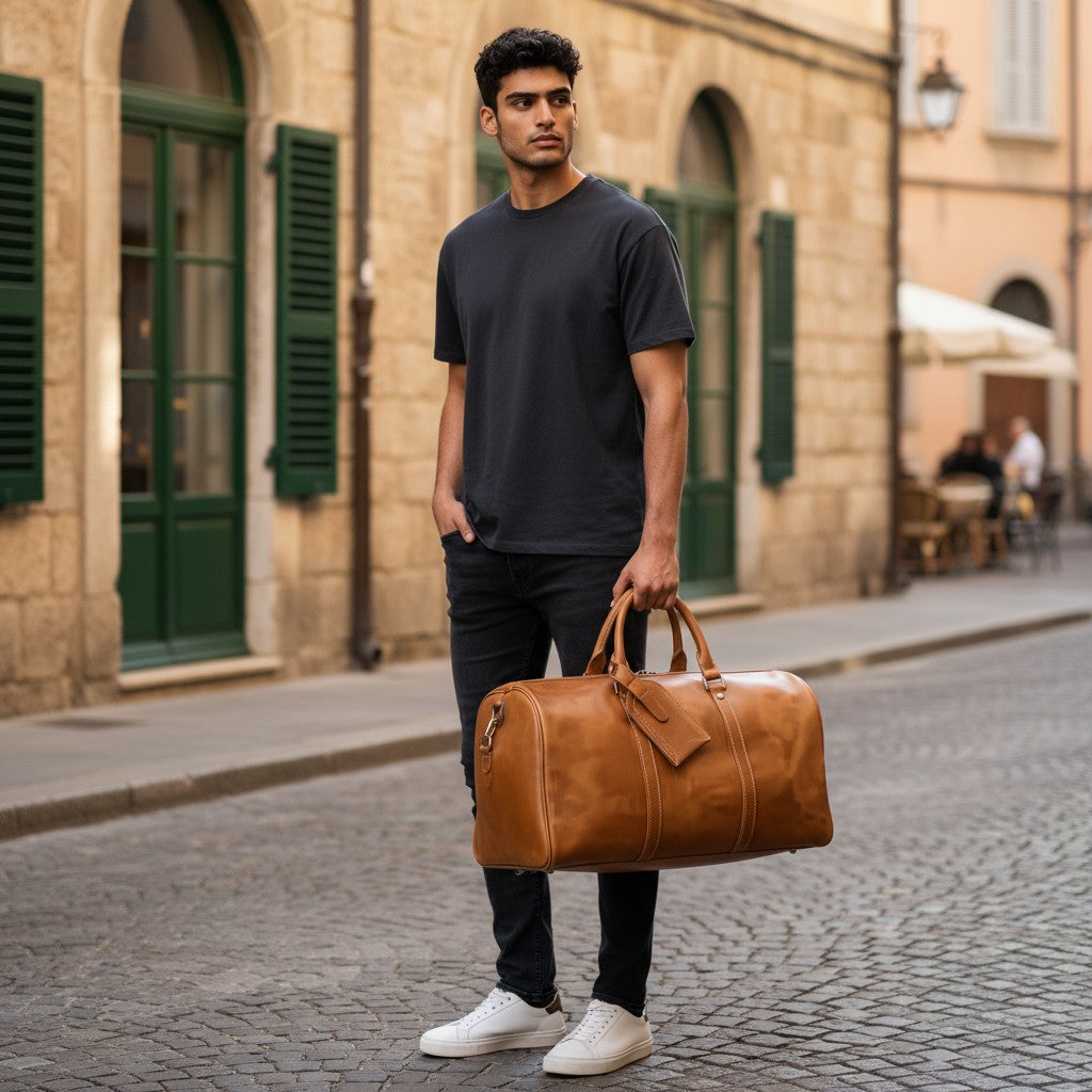 Sac Weekender VALMONT – Cuir Pleine Fleur